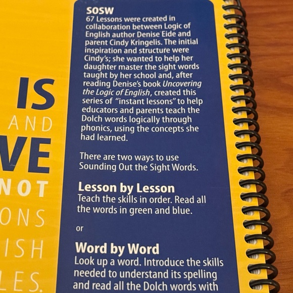 Yellow Sight Words Book - Picture 3 of 3